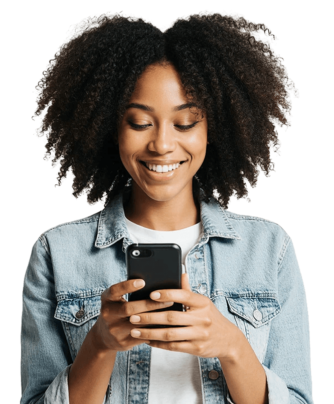 Paciente agendando pelo celular